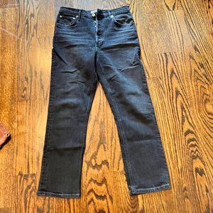 Agolde Women's Straight Leg Jeans - Black